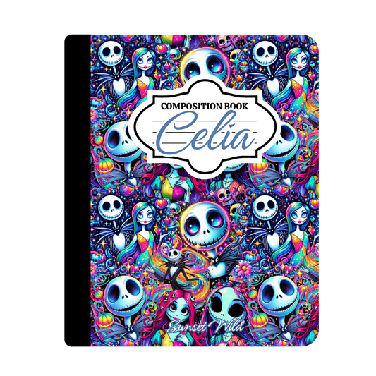 Neon Nightmares Custom Notebook