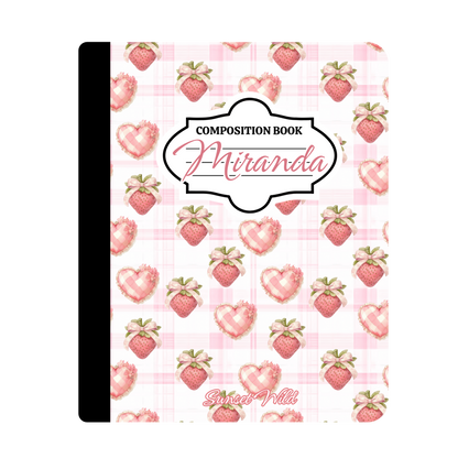 Bows & Berries Custom Notebook