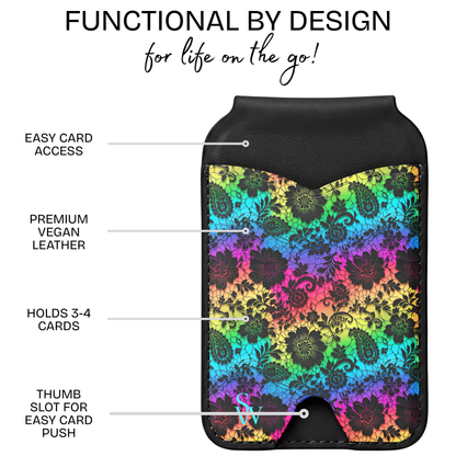 Neon Lace Phone Wallet