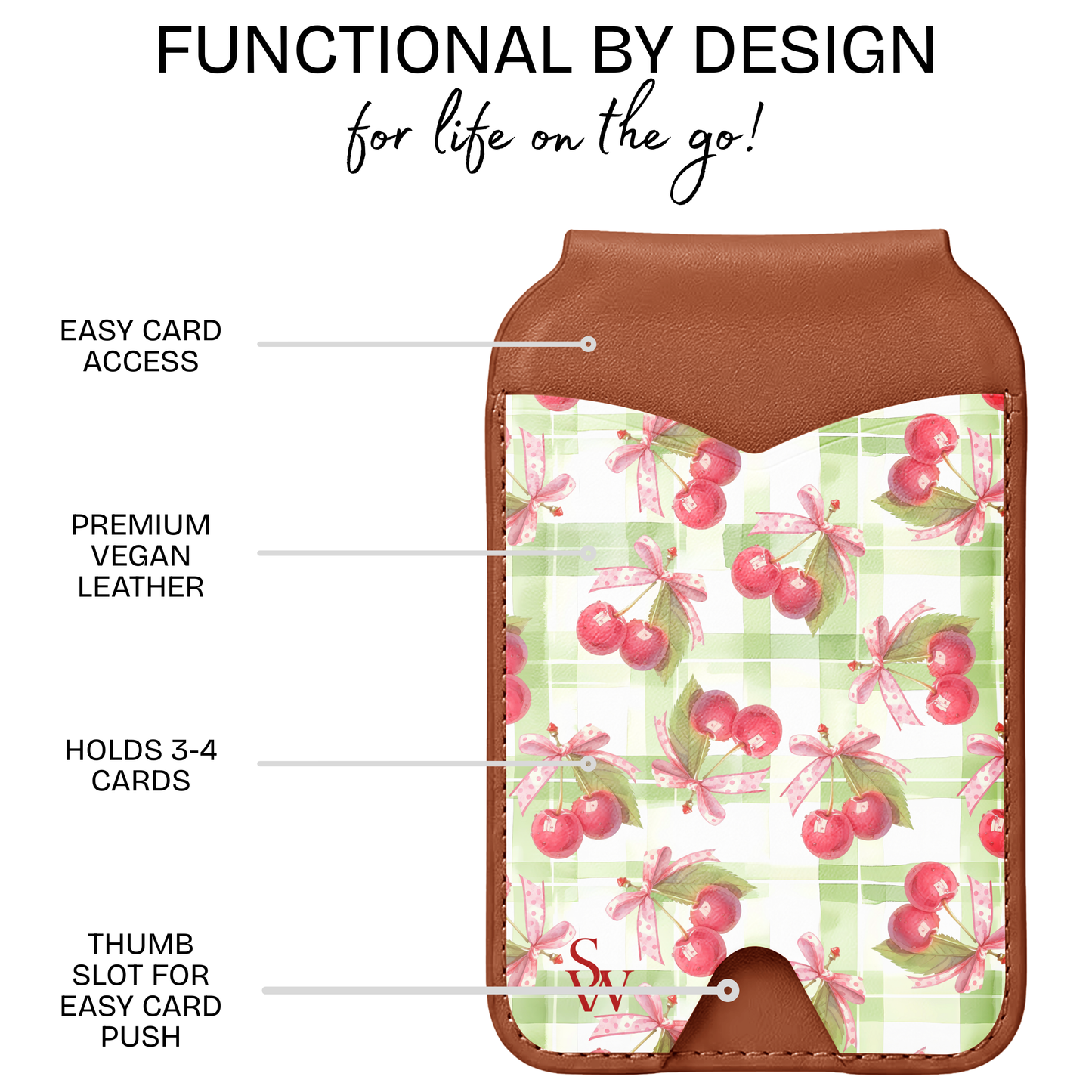 Coquette Cherries Phone Wallet