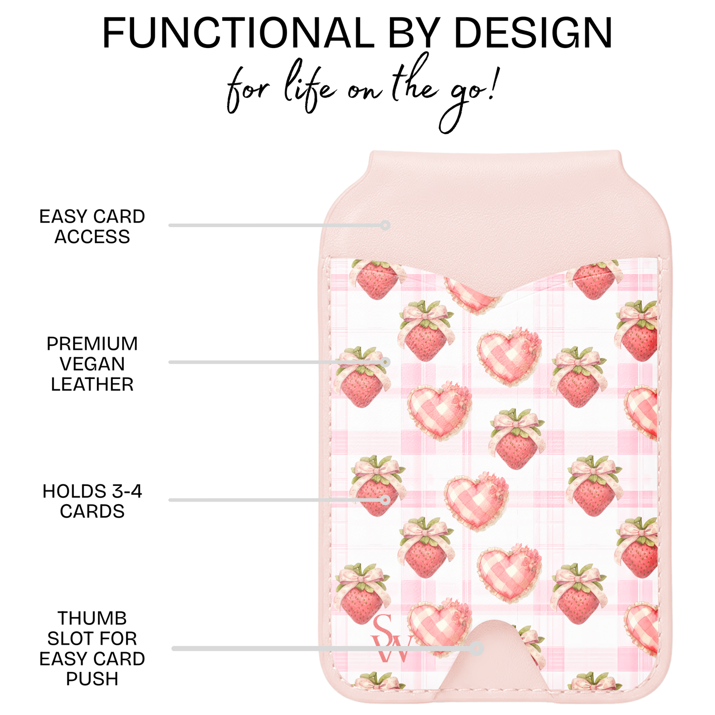 Bows & Berries Phone Wallet