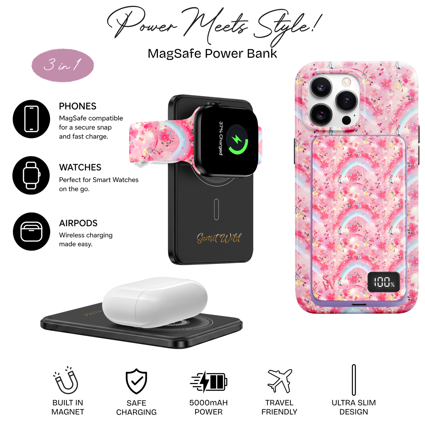 Blossom Skies Power Bank