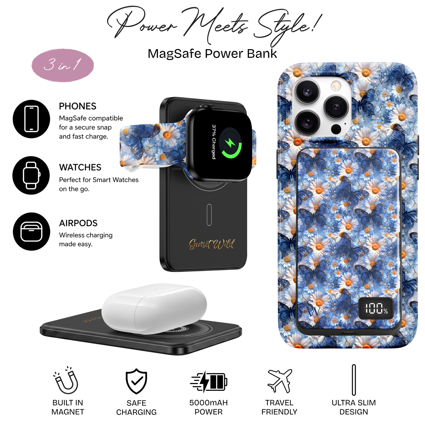 Midnight Meadow Power Bank
