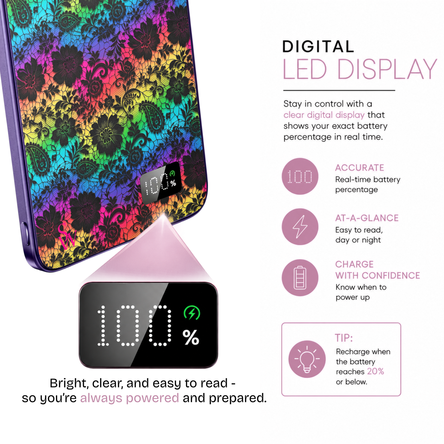 Neon Lace Power Bank