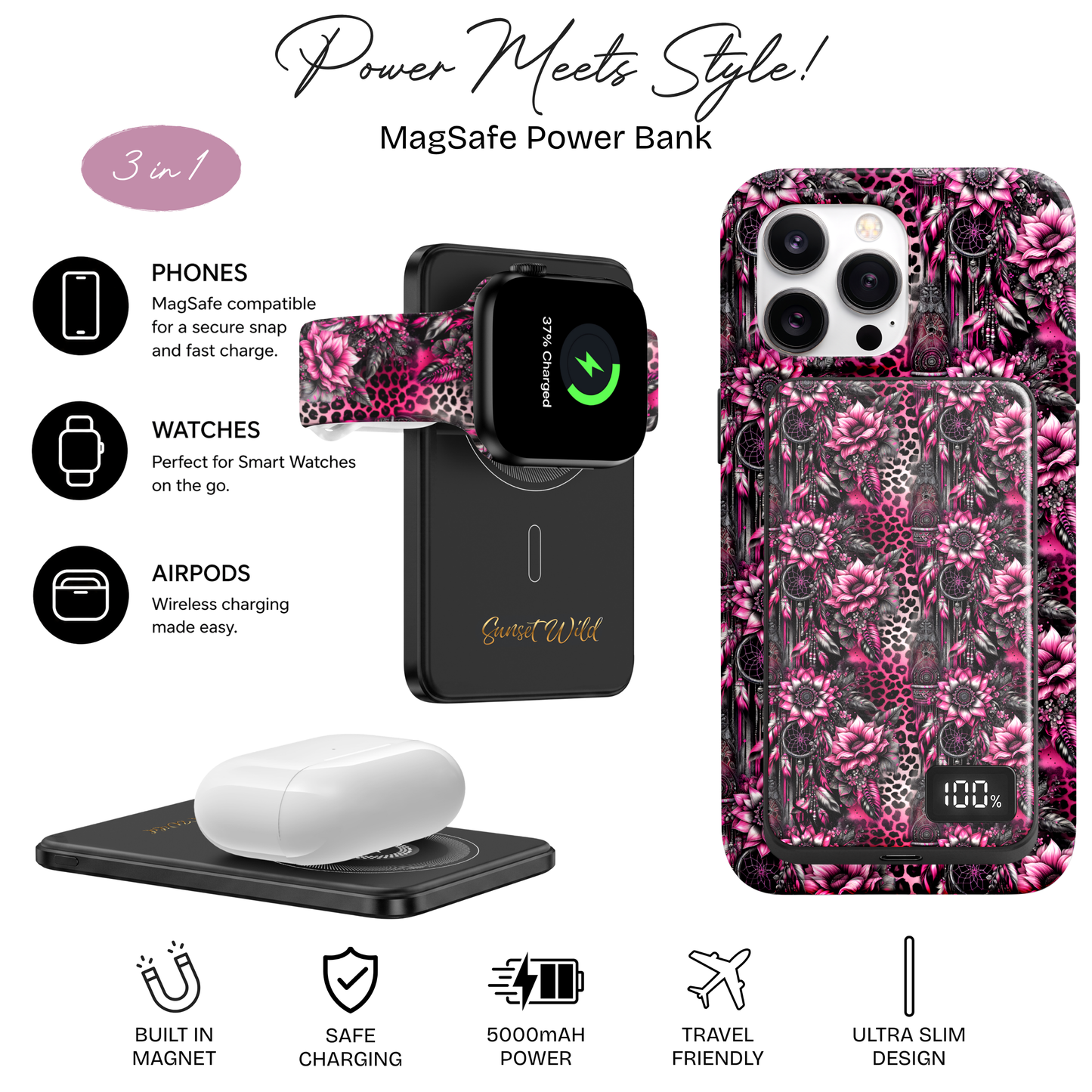 Pink Dreams Power Bank