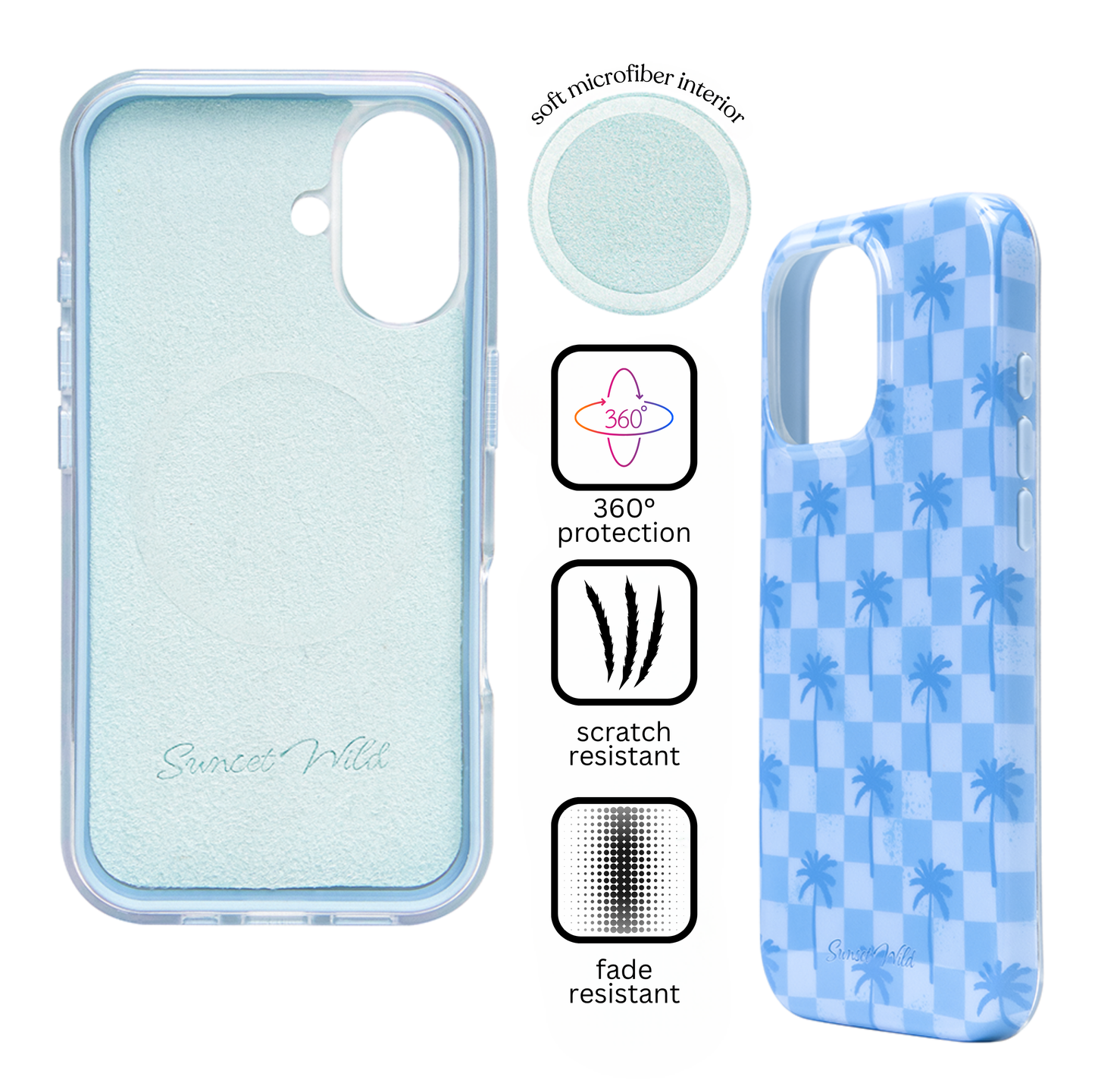 Paradise Palms (Blue) Phone Case