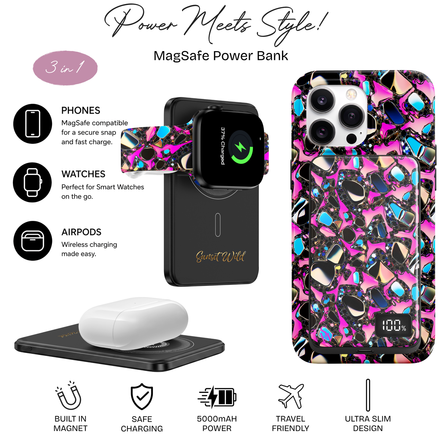 Shimmer Shards Power Bank