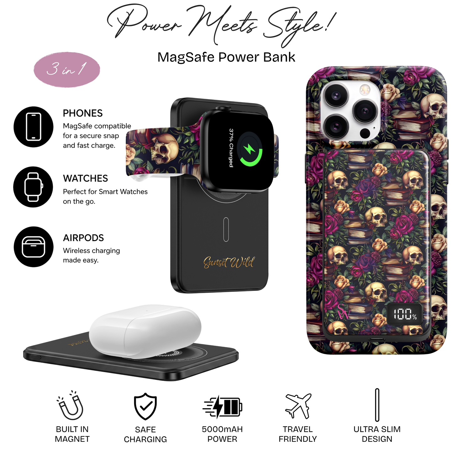 Skulls & Scripts Power Bank