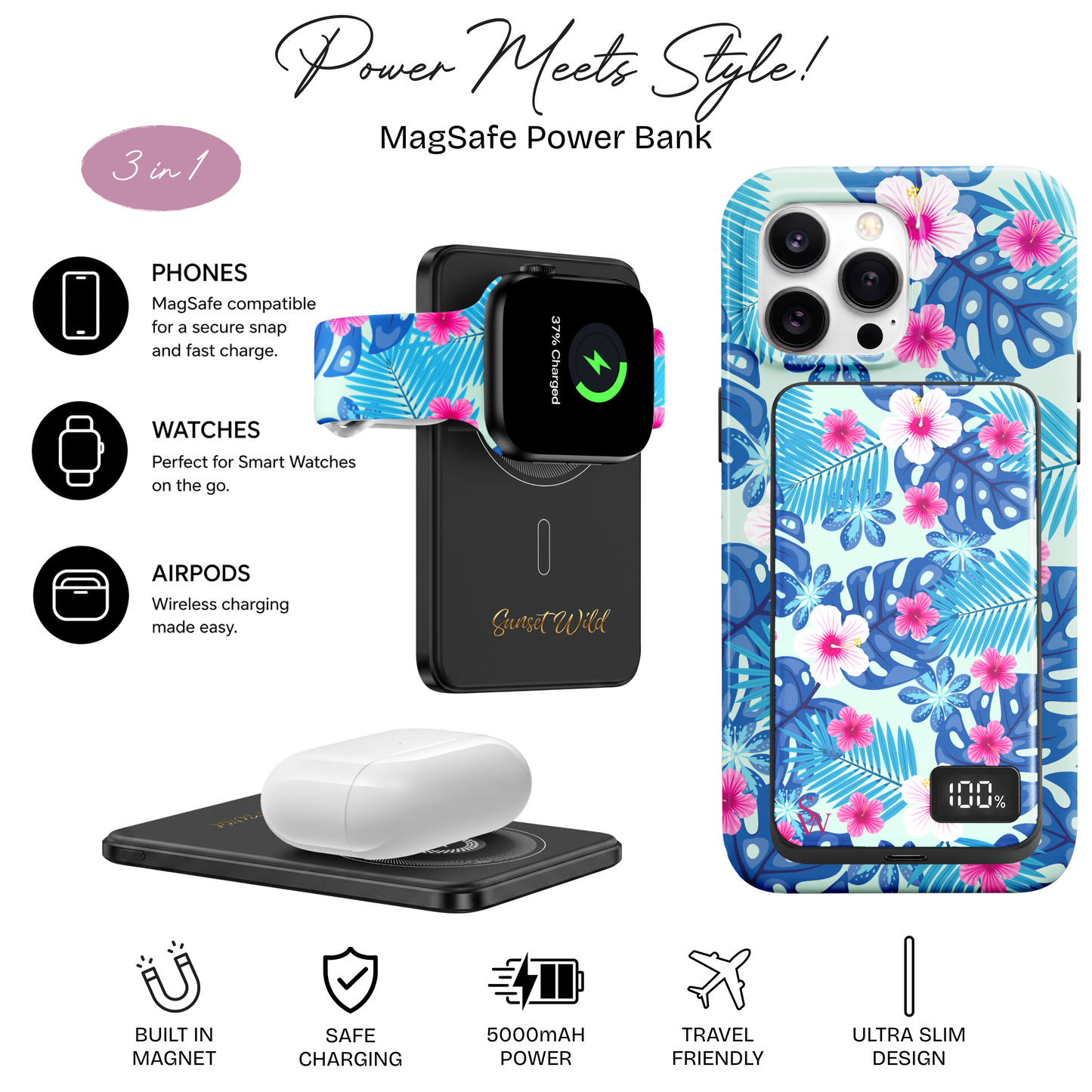 Island Bloom Power Bank
