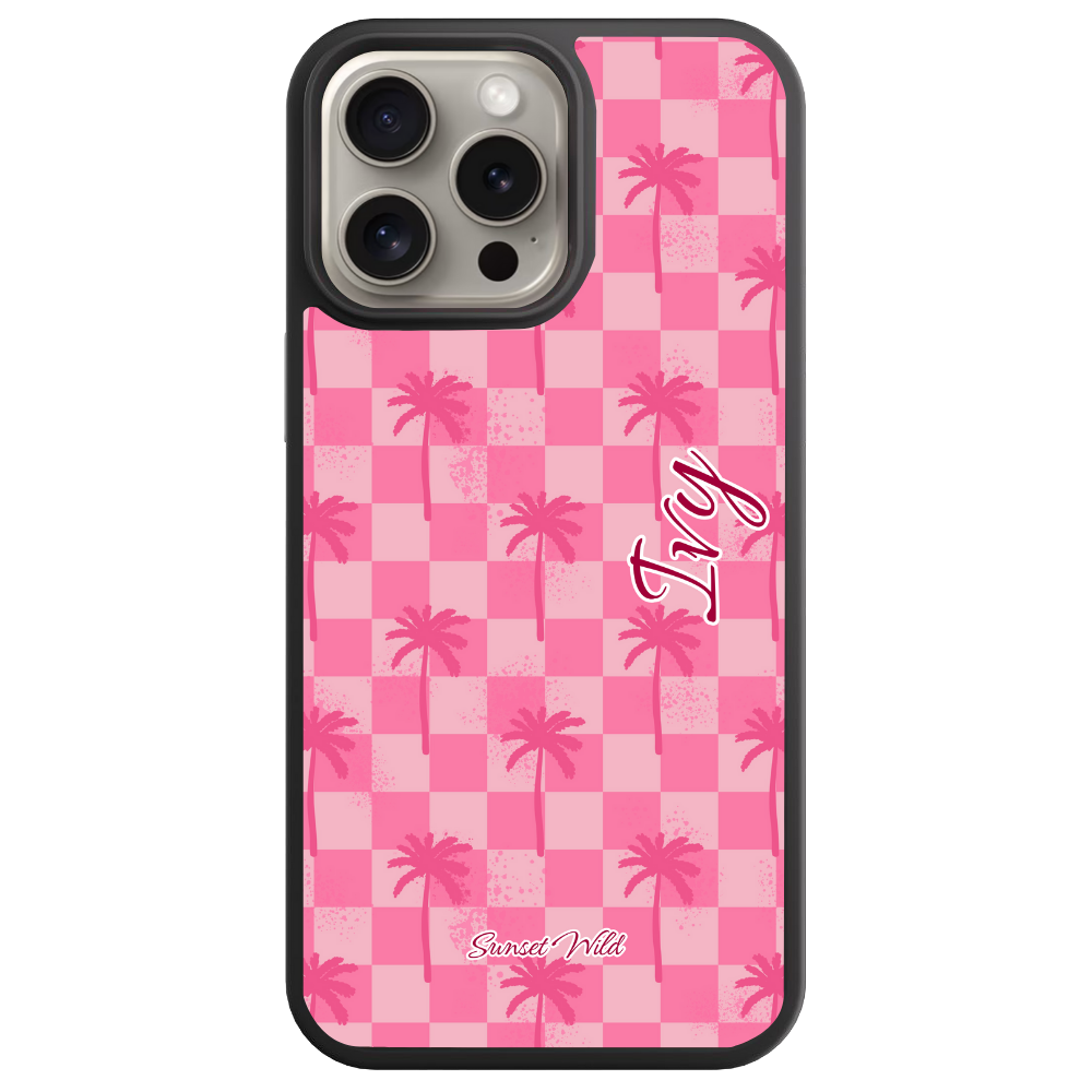 Paradise Palms (pink) Custom Case