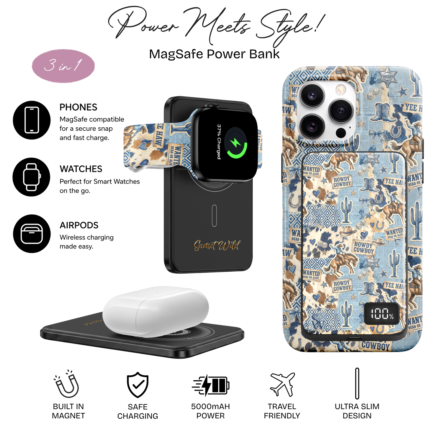 Howdy Cowboy Power Bank