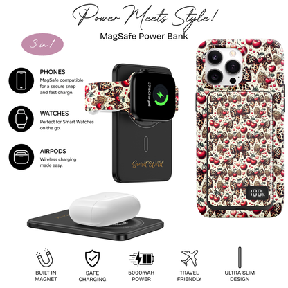 Cherry Cheetah Bows Power Bank