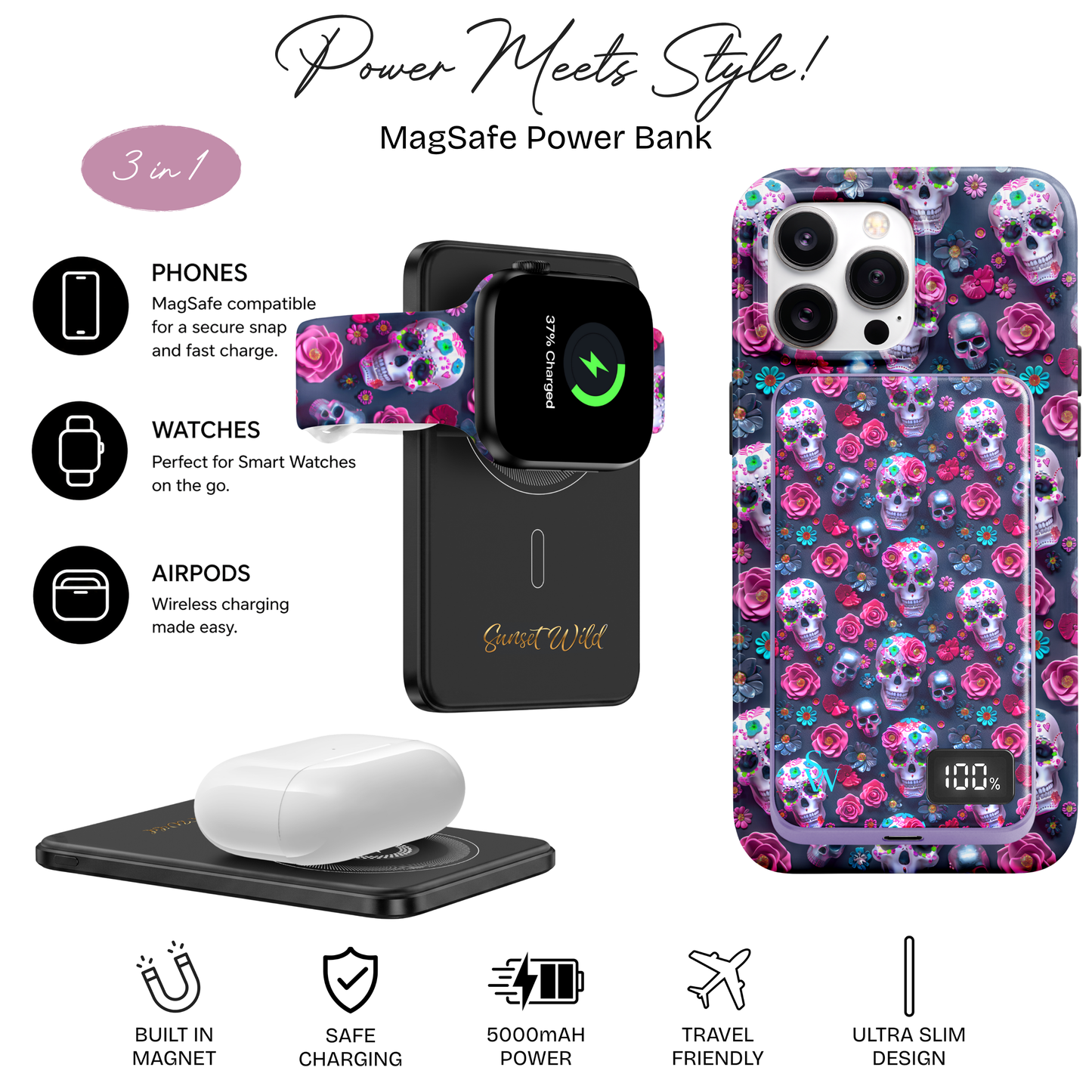 Roses & Remains Power Bank