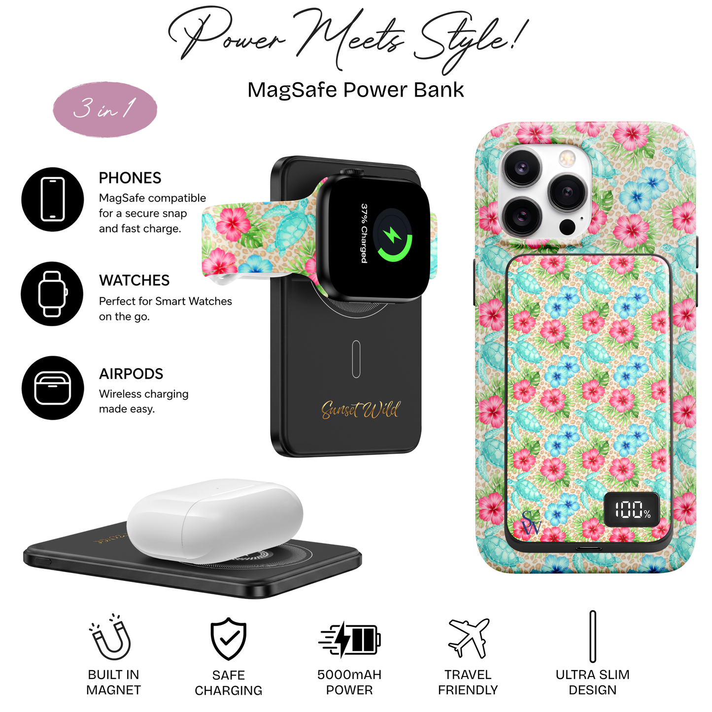 Turtle Tropics Power Bank