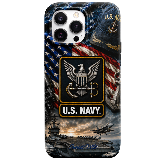 Navy MagSafe Phone Case