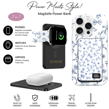 French Florals Power Bank