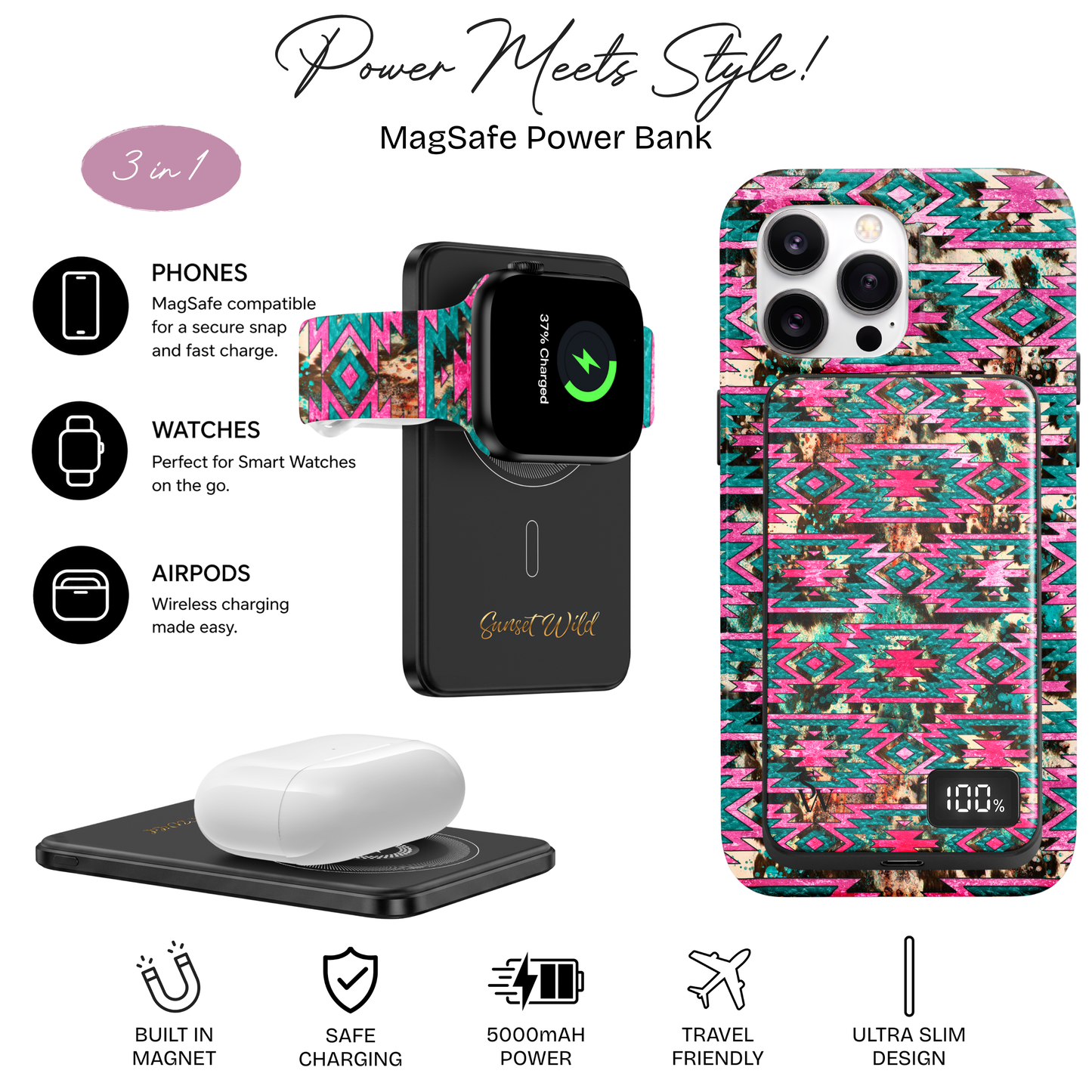 Pink Outlaw Power Bank