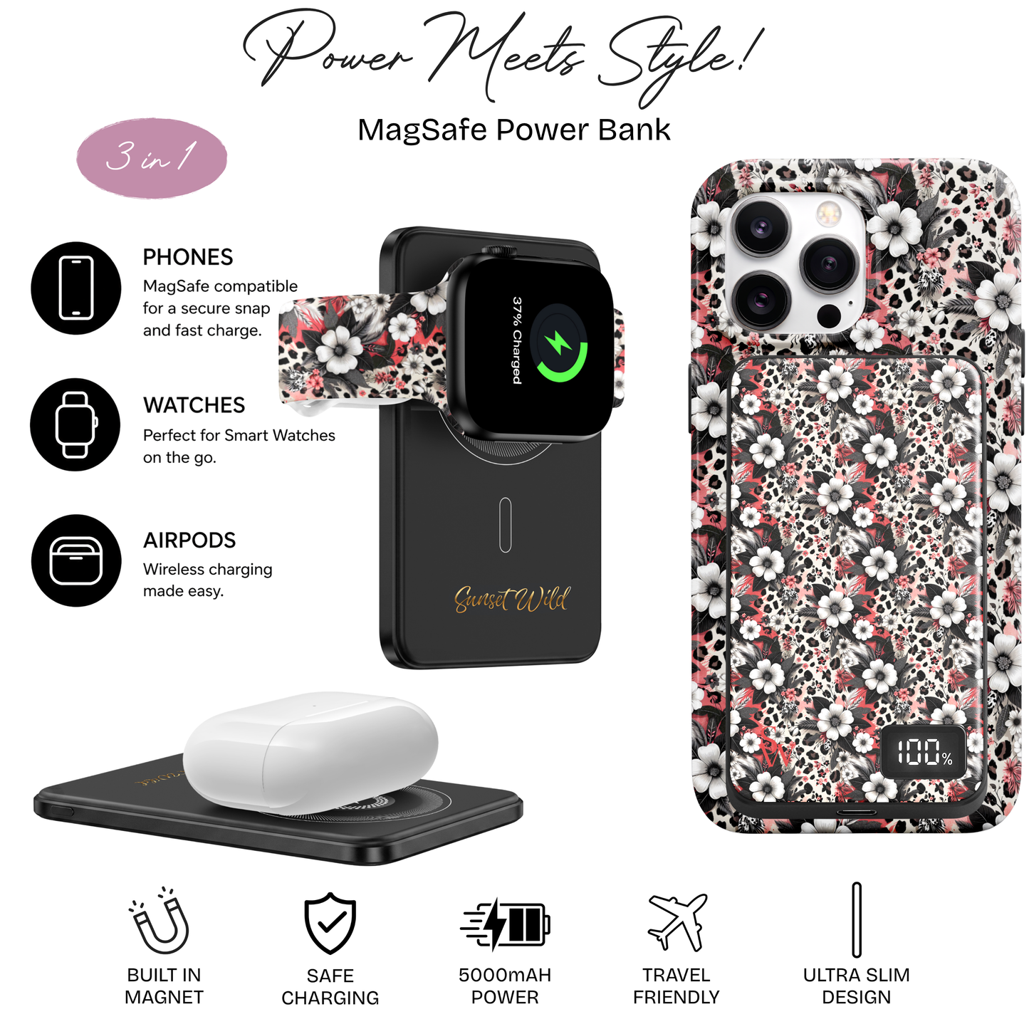 Savage Blooms Power Bank