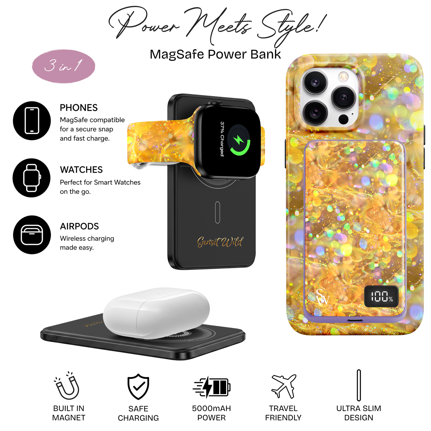 Golden Aura Power Bank