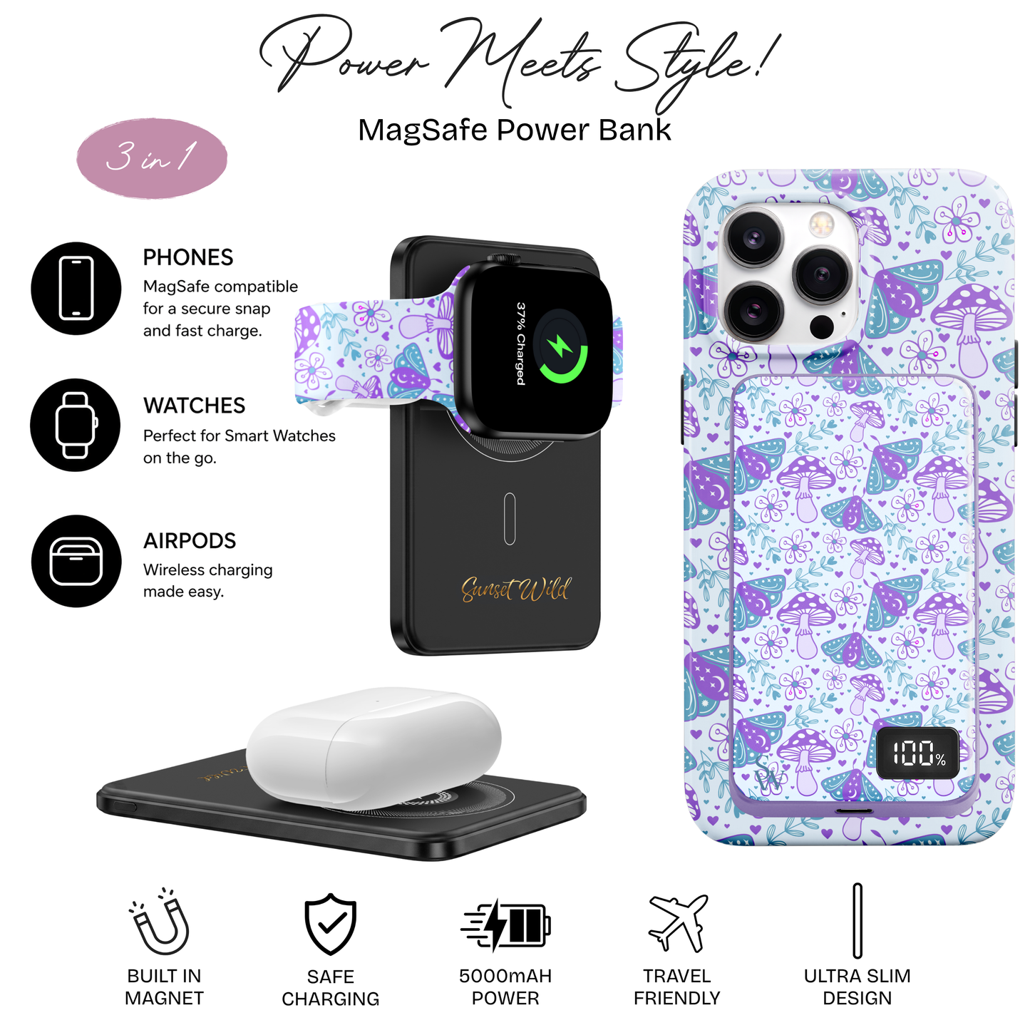 Mystic Meadow Power Bank