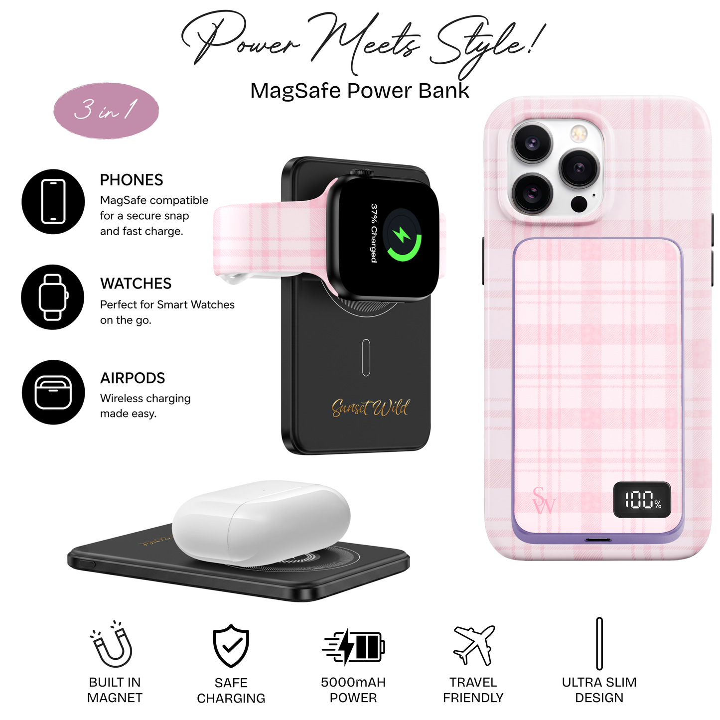 Cozy Blush Power Bank