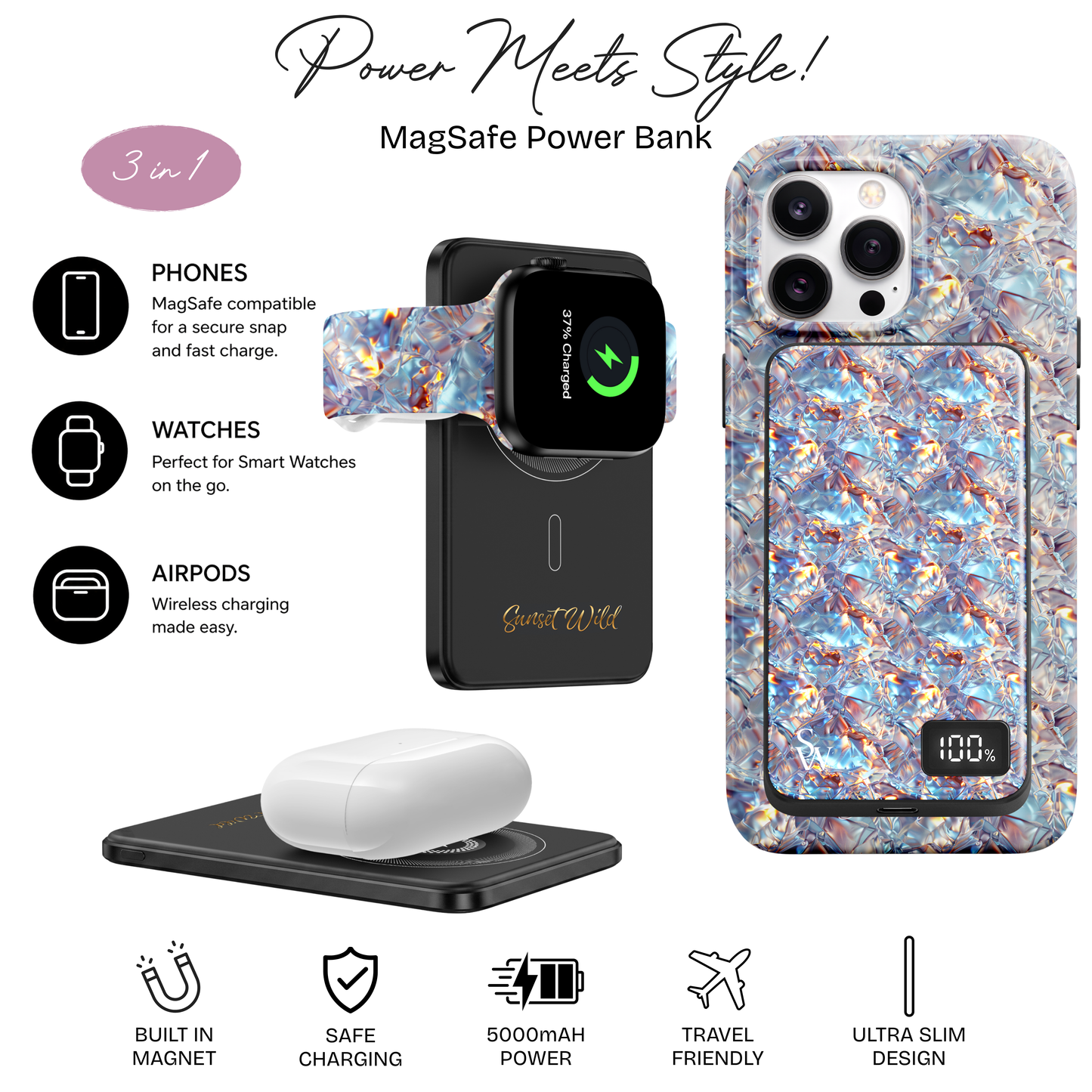 Frozen Flame Power Bank