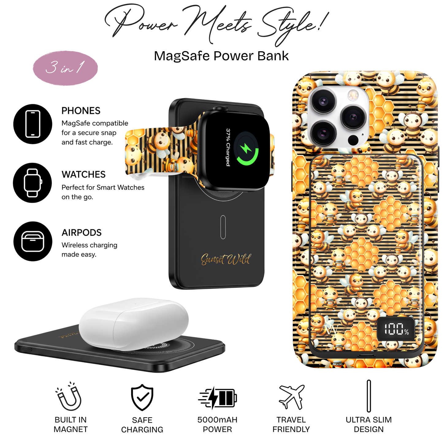 Sugar Hive Power Bank