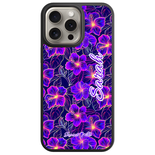 Neon Hibiscus Custom Case