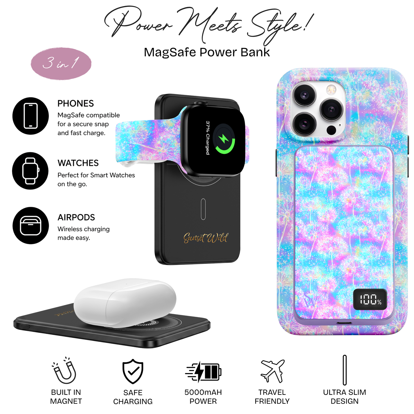 Pastel Wishes Power Bank