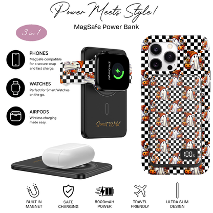 Pumpkin Spice & Spooks MagSafe Power Bank