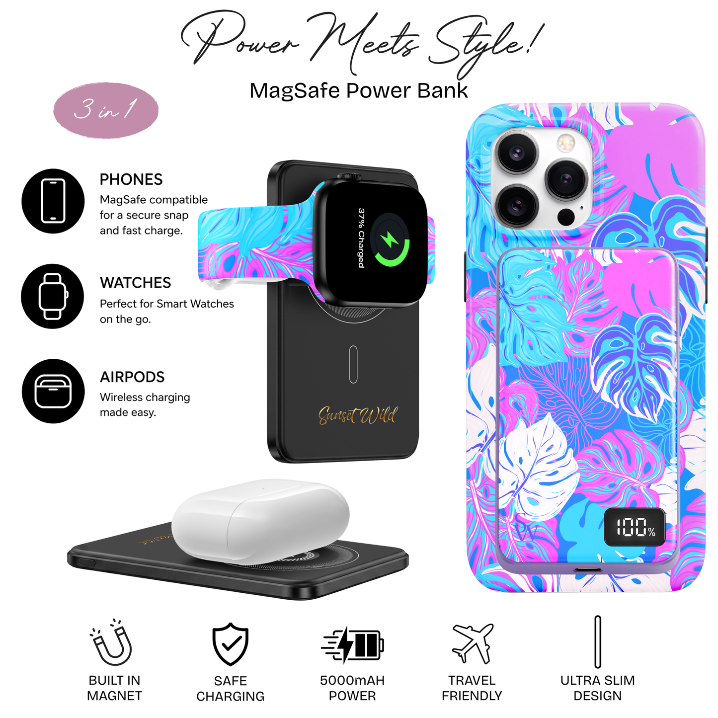 Moonlit Tropics Power Bank