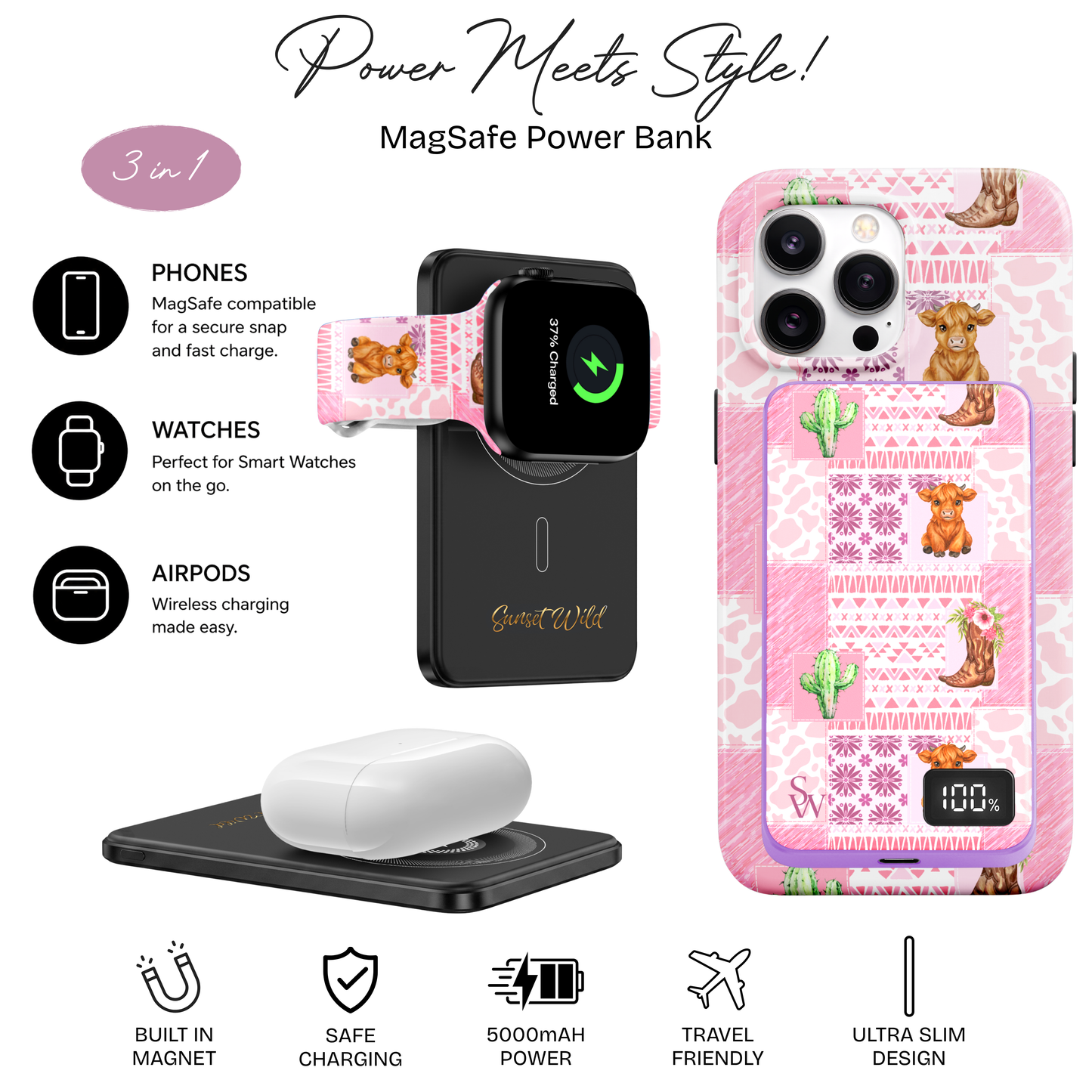 Highland Blush Power Bank