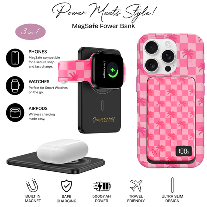 Paradise Palms (pink) Power Bank