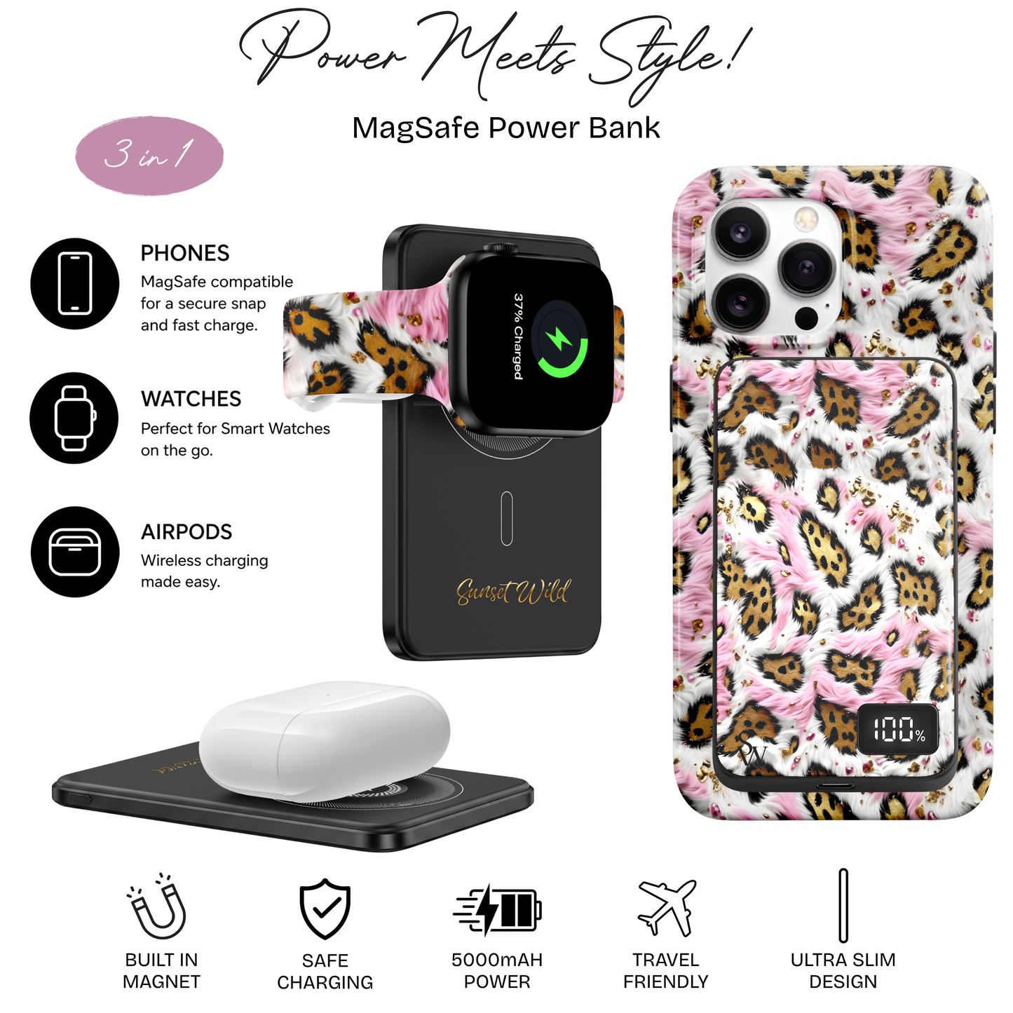 Glam Gal MagSafe Power Bank