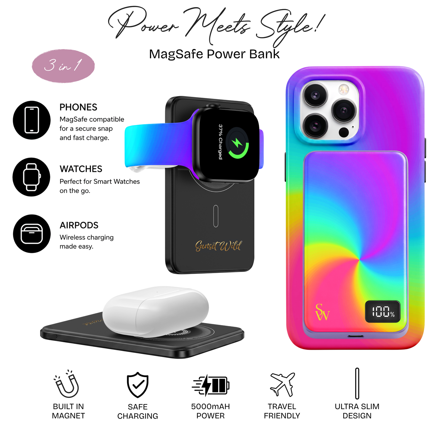 Feel the Rainbow Power Bank