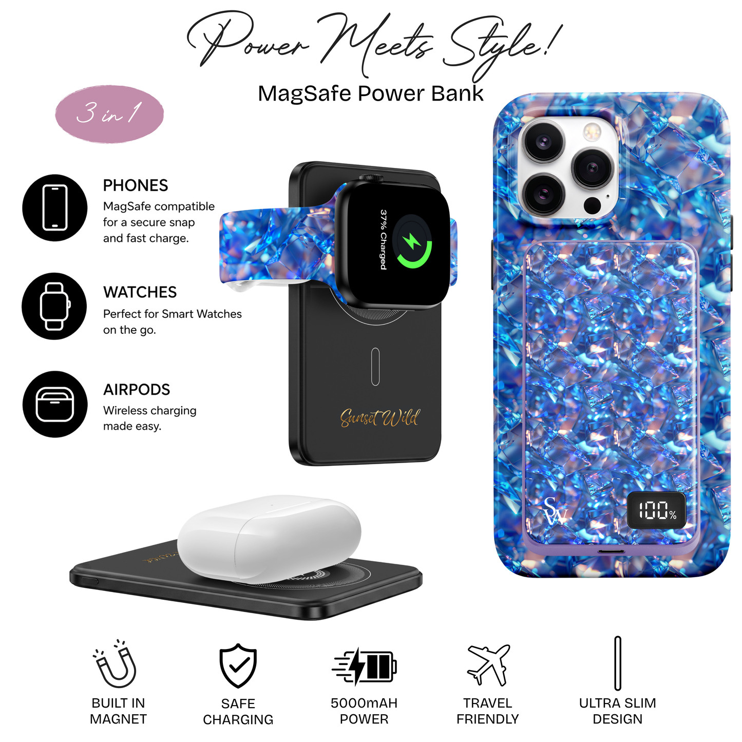 Glacier Glass Power Bank