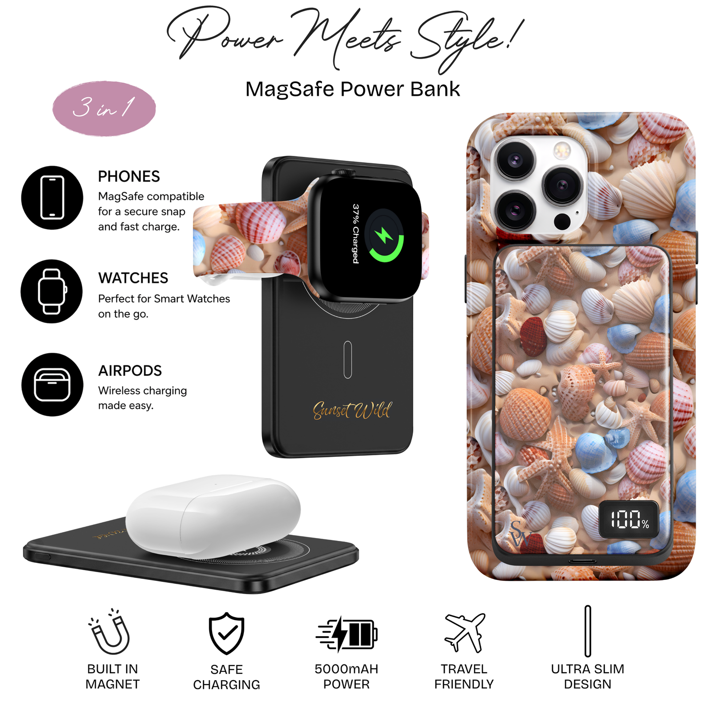 Shell Chic Power Bank