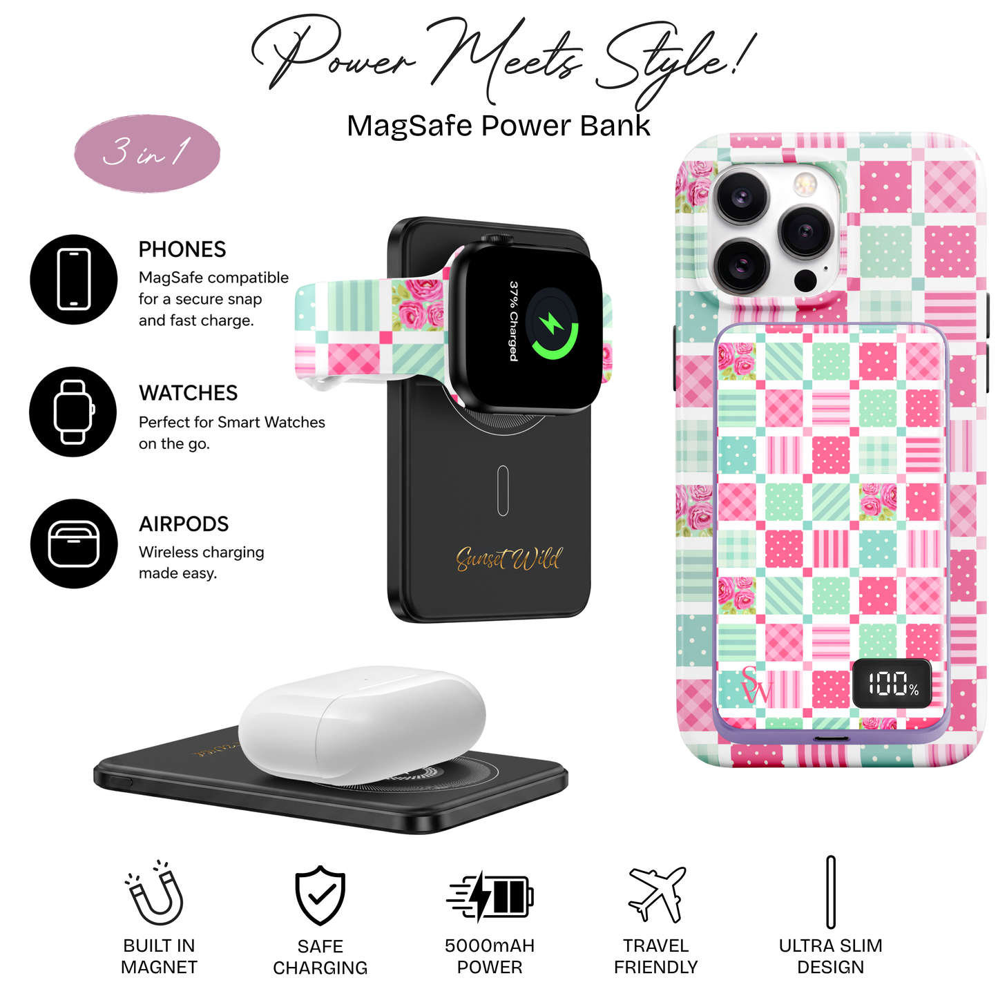 Country Quilt Power Bank