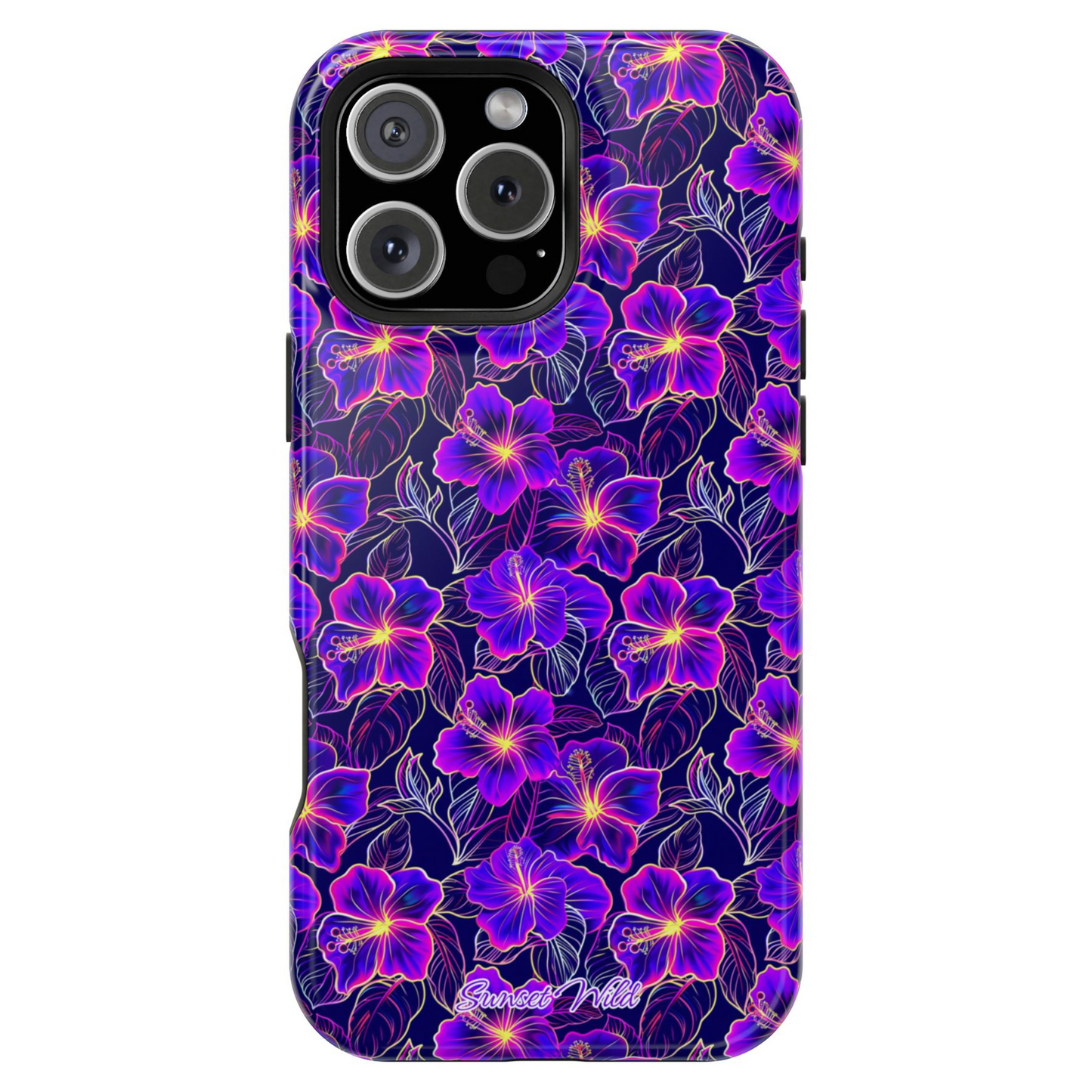 Neon Hibiscus MagSafe Case