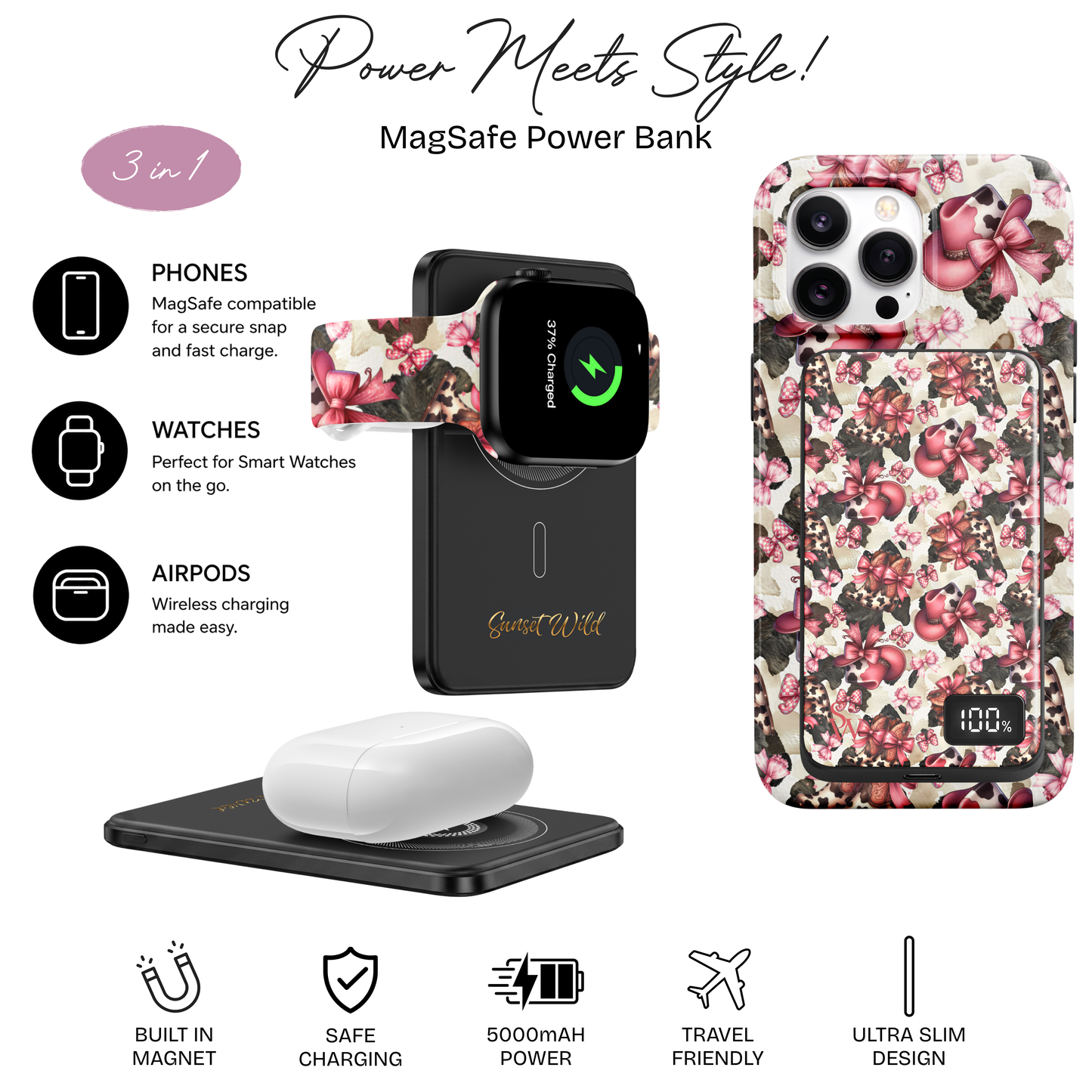 Blush & Boots Power Bank