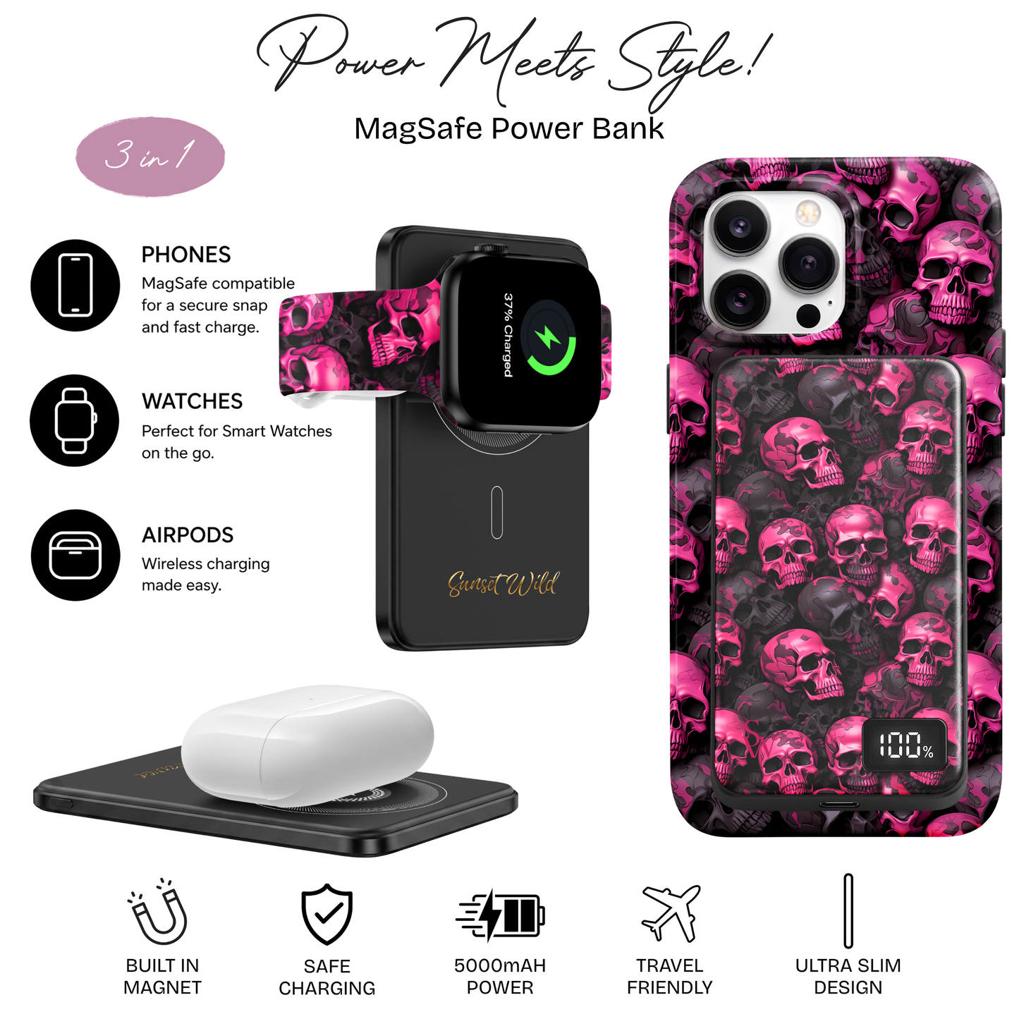 Pink Rebellion Power Bank