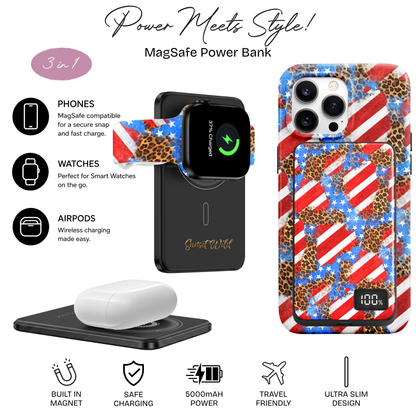 Red White & Wild Power Bank