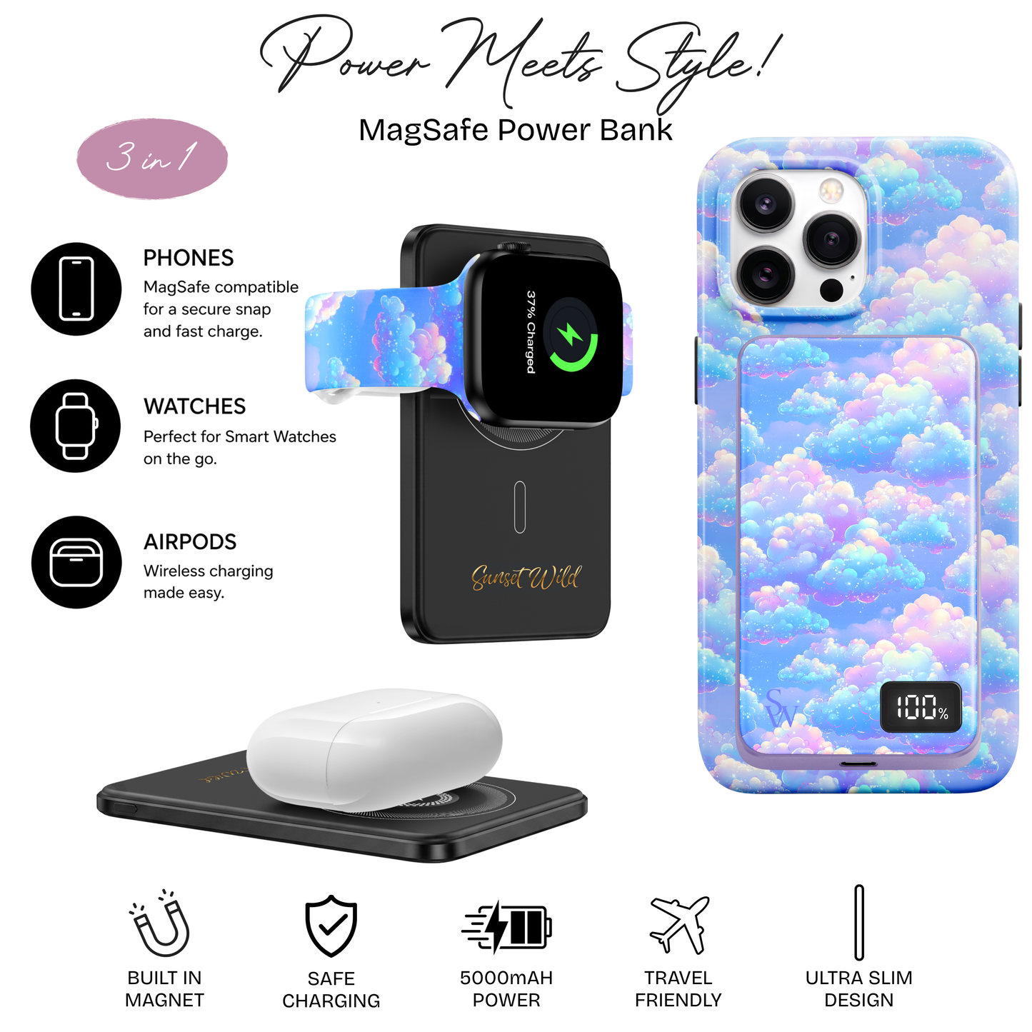 Cotton Cosmos Power Bank