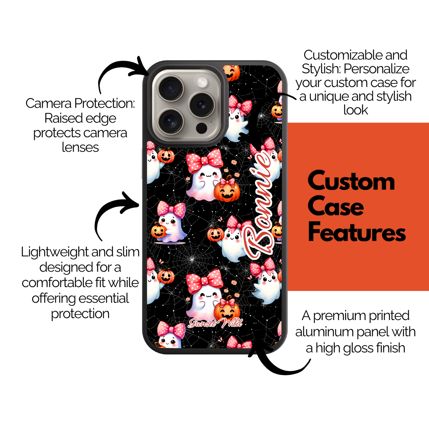 Boo in Bows Custom Case