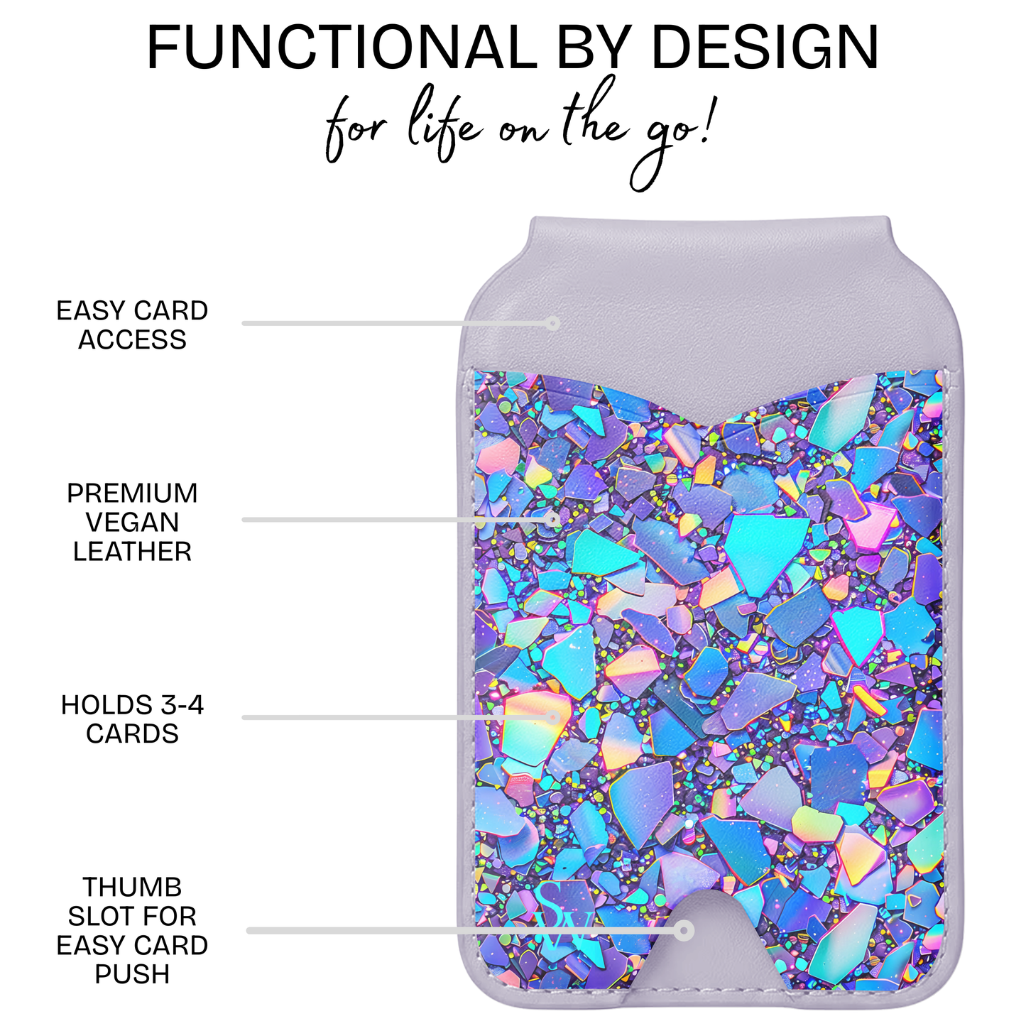 Cosmic Crystals Phone Wallet
