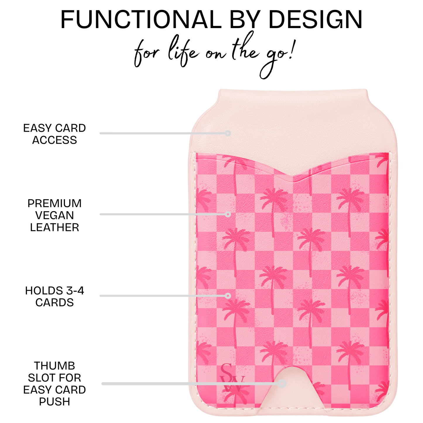 Paradise Palms (pink) Phone Wallet