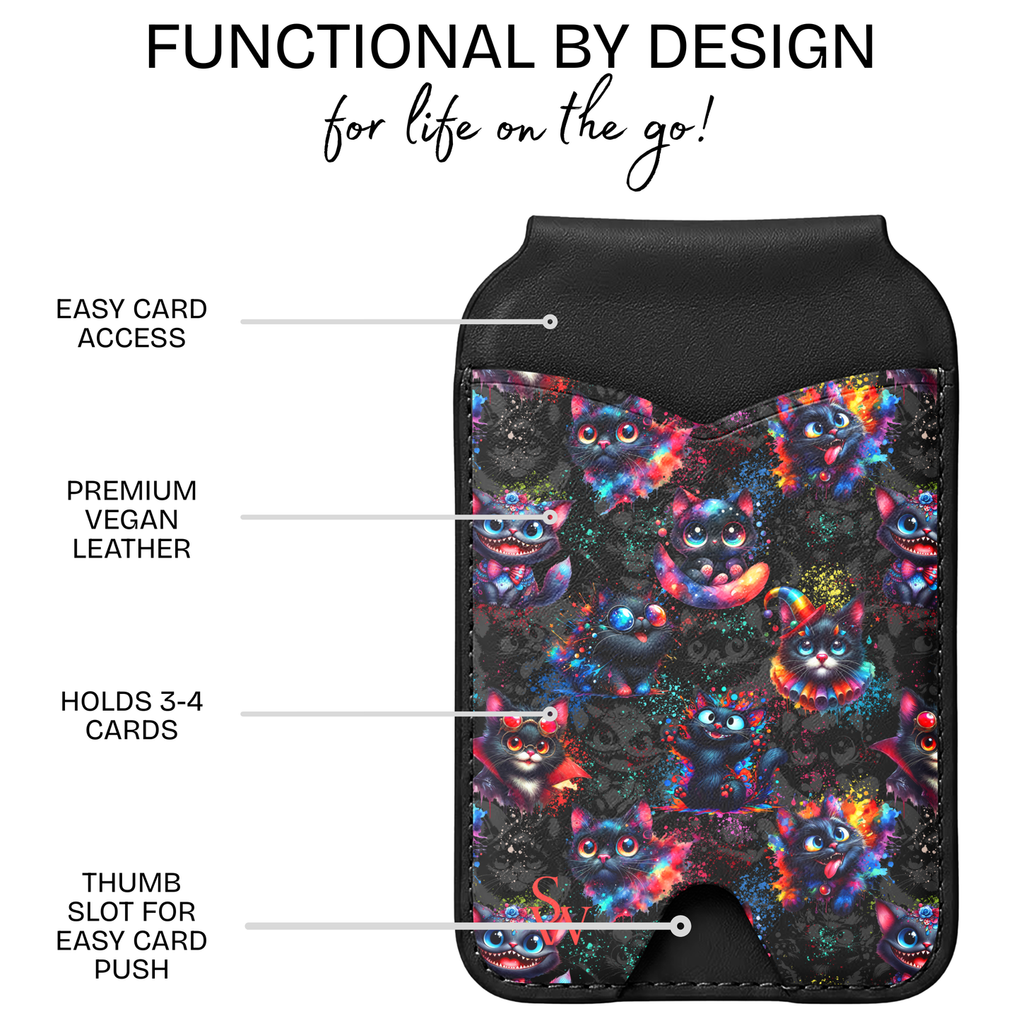 Cosmic Whiskers Phone Wallet