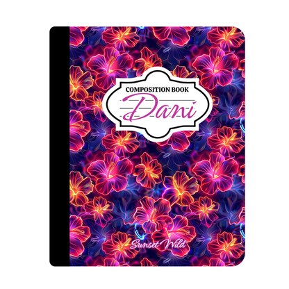 Hot Hibiscus Custom Notebook