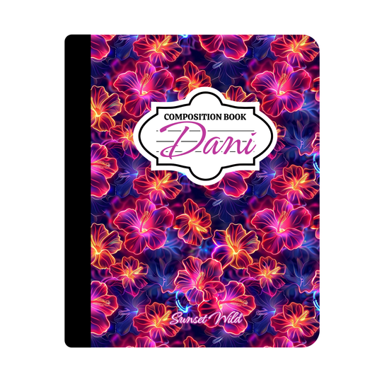 Hot Hibiscus Custom Notebook