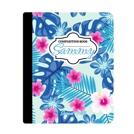 Island Bloom Custom Notebook